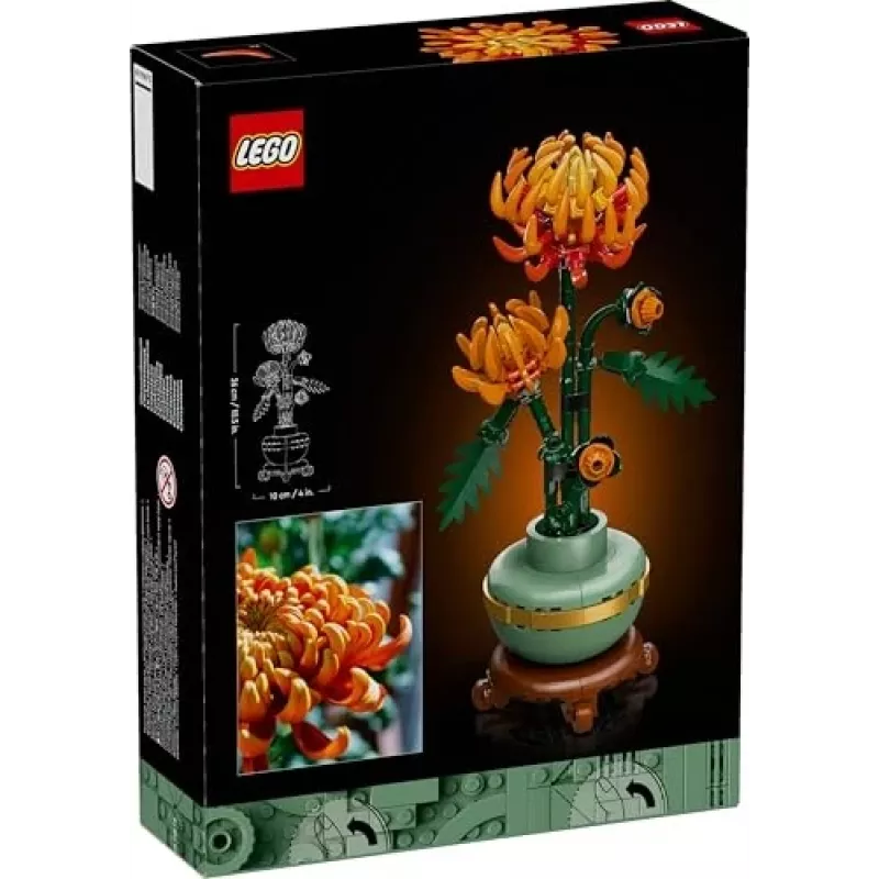 LEGO Icons Krüsanteemilille ehituskomplekt loominguline mudelikomplekt täiskasvanutele kunsttaime ehitamiseks kingitus naistele meestele talle või talle kodu kontor