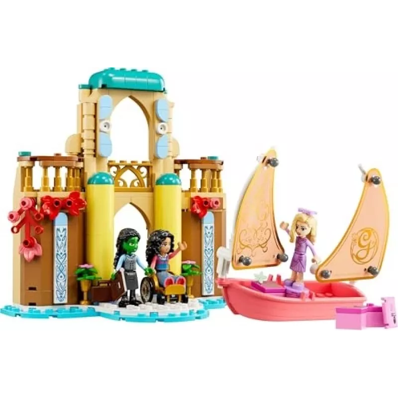 Konstruktsioonimänguasi LEGO komplekt 75681 koos Wickedi, Glinda, Elphaba, Nessarose ja Shizi Ülikooli minifiguuridega