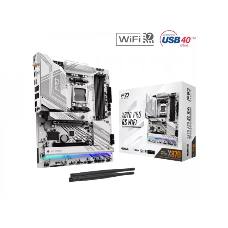 ASRock X870 Pro RS WiFi AM5 ATX emaplaat