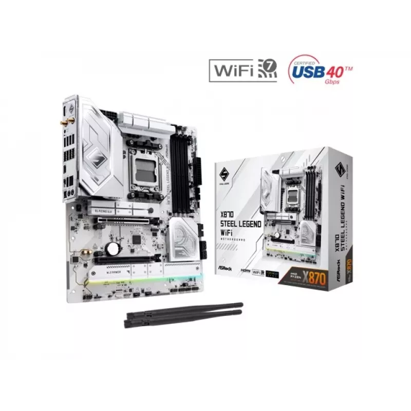 ASRock X870 Steel Legend WiFi AM5 ATX emaplaat