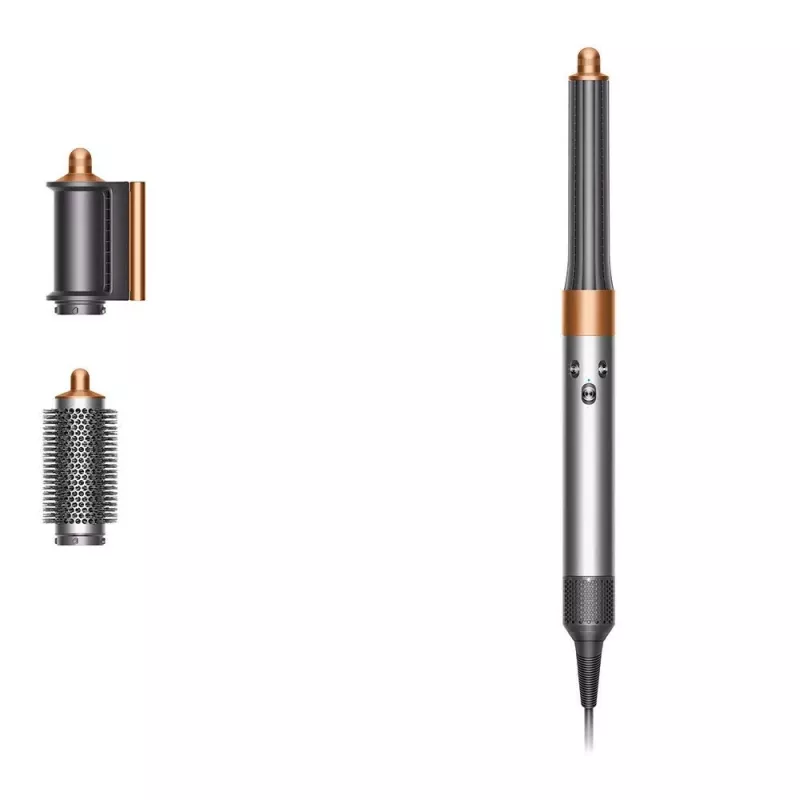 Multistyler Dyson Airwrap Origin Warm Copper Nickel — multistyler, 1300 W, 3 kuumuse/kiiruse seadet, 360° alus, 2,675 m juhe