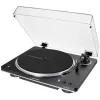 AT-LP70XBTBS, plaadimängija must/hõbedane, sisseehitatud fono eelvõimendi, Bluetooth, täisautomaatne, rihmülekanne