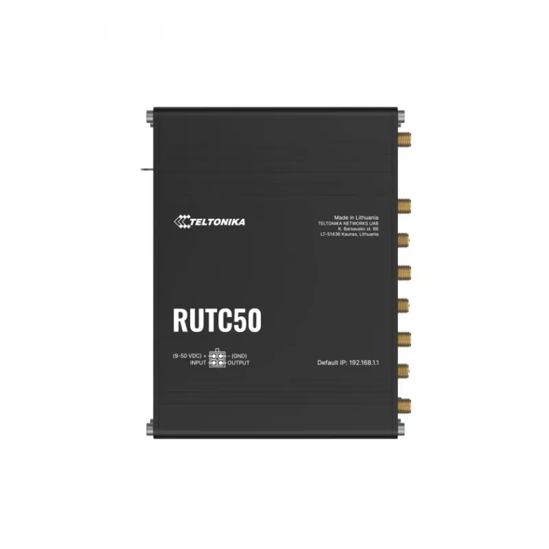Teltonika RUTC50 traadita ruuter Gigabit Ethernet kaheribaline (2,4 GHz / 5 GHz) 5G must