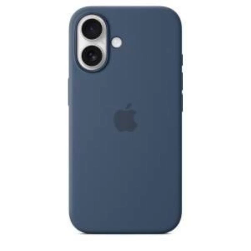 Silikoonümbris Apple iPhone 16 MagSafe Denim Cover sinine 6,1 tolli