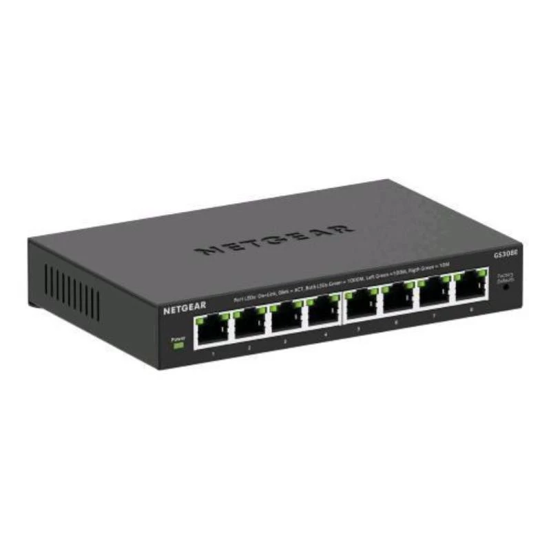 NETGEAR GS308E hallatav L2/L3 Gigabit Ethernet (10/100/1000) must