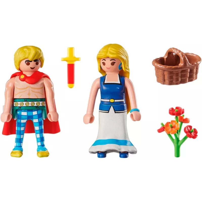 PLAYMOBIL | Asterix | Tragicomix ja Falbala | Armastatud paar Asterixi universumist | Mänguasi lastele alates 5. eluaastast | 71544