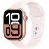 APPLE Watch Series 10 GPS 42mm Roosakullast Alumiiniumkorpuse ja Light Blush Sport Band - S/M