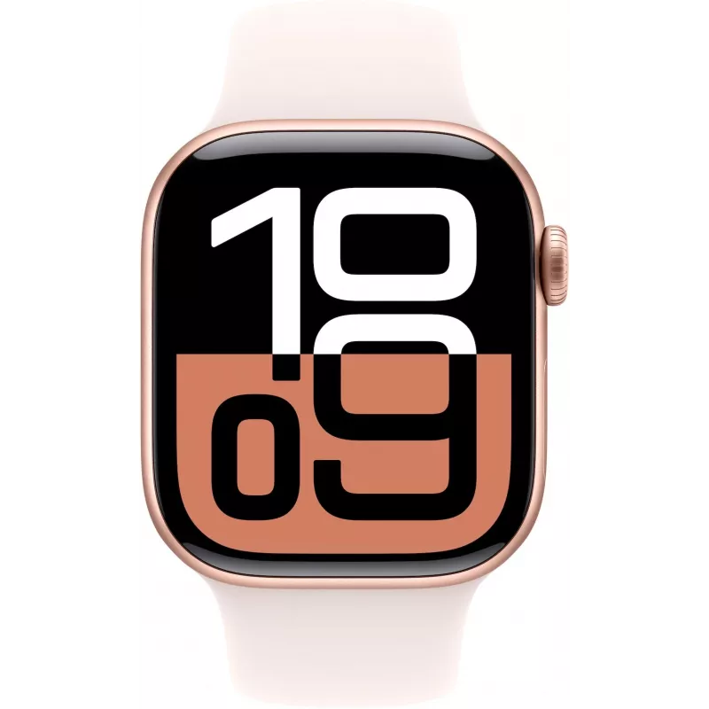 APPLE Watch Series 10 GPS 42mm Roosakullast Alumiiniumkorpuse ja Light Blush Sport Band - S/M