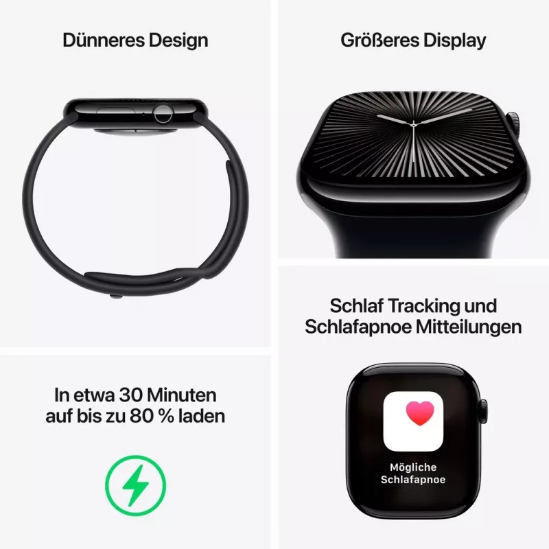 APPLE Watch Series 10 GPS 42mm Roosakullast Alumiiniumkorpuse ja Light Blush Sport Band - S/M
