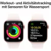 APPLE Watch Series 10 GPS 42mm Roosakullast Alumiiniumkorpuse ja Light Blush Sport Band - S/M