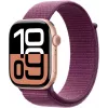 APPLE Watch Series 10 GPS 46 mm roosakuldne alumiiniumkorpus ploomivärvi Sport Loop rihmaga