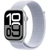 APPLE Watch Series 10 GPS 46mm hõbedane alumiiniumkorpus sinise Cloud Sport Loop rihmaga