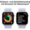 APPLE Watch Series 10 GPS 46mm hõbedane alumiiniumkorpus sinise Cloud Sport Loop rihmaga