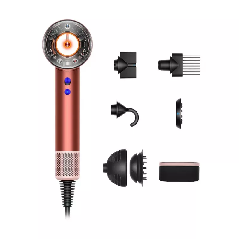 Dyson Supersonic juuksekuivati Nural maasikapruun, 1600W, 3 kiirusseadet