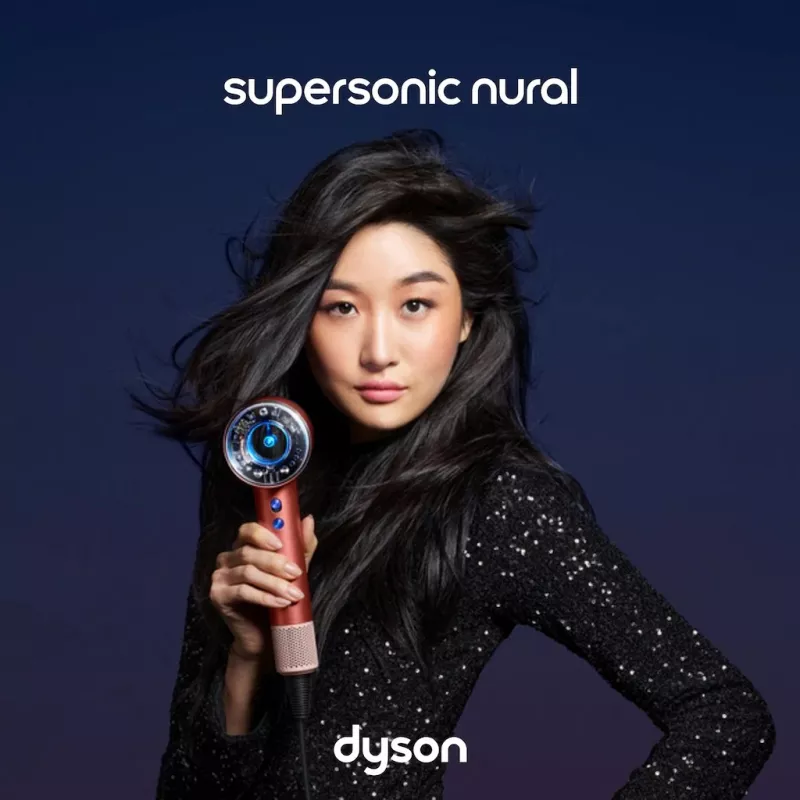 Dyson Supersonic juuksekuivati Nural maasikapruun, 1600W, 3 kiirusseadet