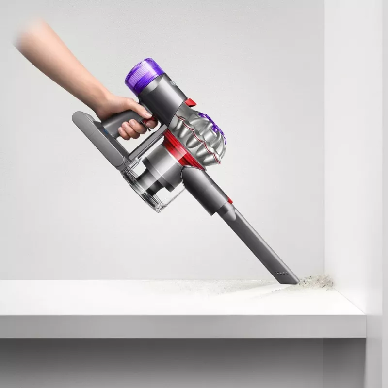 Dyson V8 Advanced 2-in-1 traadita tolmuimeja, aku, kuiv, ilma tolmukotita, nikkel, hõbe