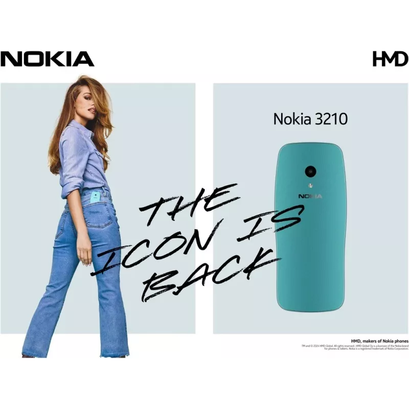 Nokia 3210 6,1 cm (2.4) Blue Funktionstelefon (1GF025CPJ2L06)