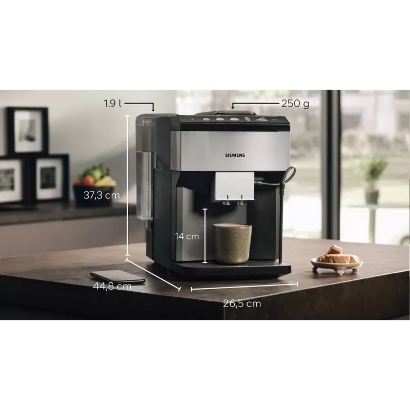 Siemens EQ.500 TP516DX3 kohvimasin, täisautomaatne espressomasin, 1,9 L