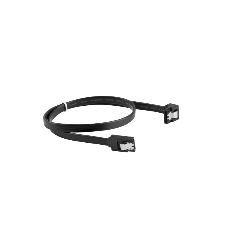 SATA III kaabel LANBERG CA-SASA-13CU-0050-BK 0,5 m, SATA 7-kontaktiline kuni 7-kontaktiline, 6 Gbit/s, must