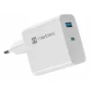 NATEC NUC-2144 mobiilseadme laadija universaalne valge vahelduvvoolu kiirlaadimine siseruumides