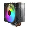 Protsessori õhkjahuti SAVIO SAVGCOVORTEXX2ARGB 4 soojustoruga, 120 mm ARGB-ventilaator, must