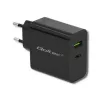 Toiteadapter QOLTEC 51717 45W 20V 3A vahelduvvoolu siseruumide laadija nutikellale, must