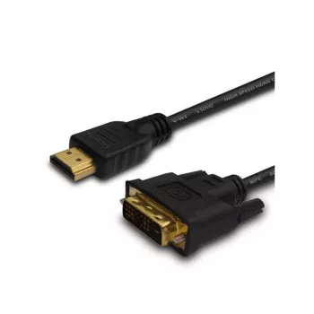 Savio CL-139 Kaabel E Adapter Video 1,8 M DVI-a HDMI Tüüp a (Standard) Must