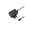 Mobiilseadme laadija QOLTEC 51024 — Universaalne vahelduvvoolu siselaadija, 65W PD, 20V/3,25A, 1,2m kaabel, must