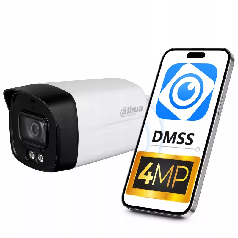Dahua Technology 4MP Entry Smart Dual Light Fixed-focal Bullet võrk Camera