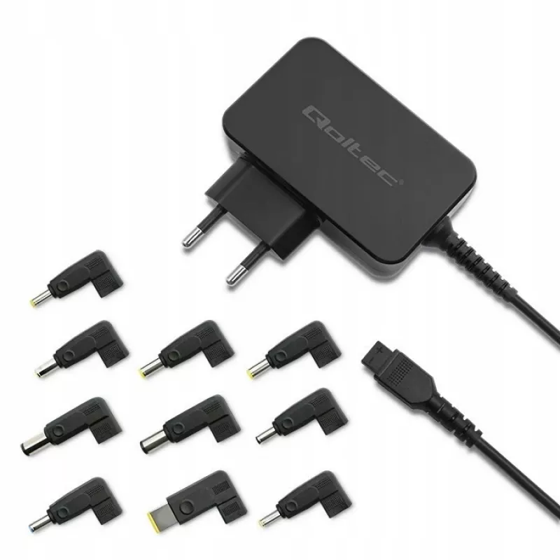 Universaalne toiteadapter QOLTEC 52414 65W 10 vahetatava pistikuga