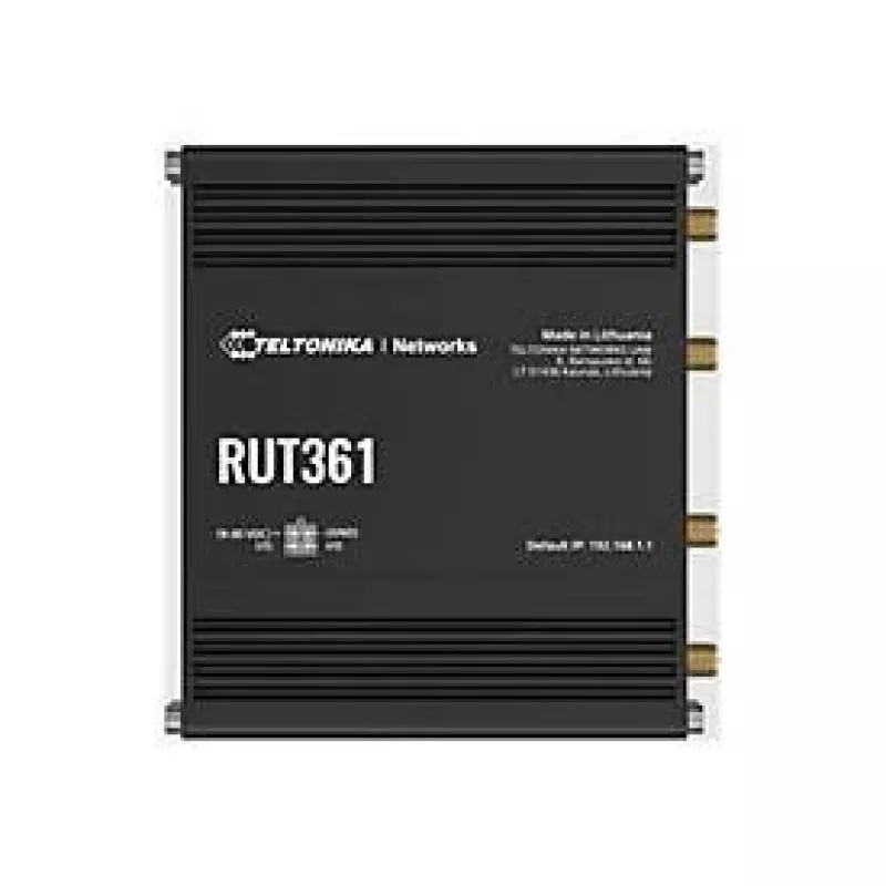 Teltonika tööstuslik 4G LTE ruuter RUT361 Cat 6 LTE, WiFi 4, 2x RJ45 100Mb/s, IP30