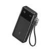 PowerBank USB-C kaabliga 20000 mAh 30W Must