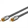 Goobay 65296. Anschluss 1: RCA, Steckverbinder 1 Geschlecht: Männlich, Anschluss 2: RCA, Steckverbinder 2 Geschlecht: Männlich, Kabelmaterial: Kupfer,