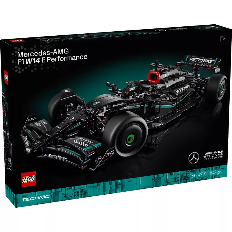 LEGO Technic mudelikomplekt Mercedes‑AMG F1 W14 E Performance — 1,432 detaili, soovitatav vanus 18+
