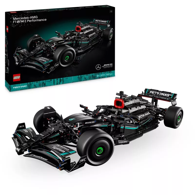 LEGO Technic mudelikomplekt Mercedes‑AMG F1 W14 E Performance — 1,432 detaili, soovitatav vanus 18+