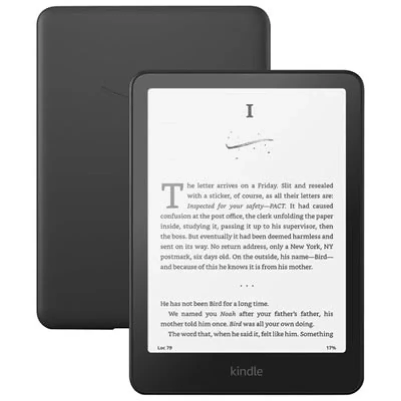 E-luger Amazon Kindle PaperValge (12. põlvkond 2024) — 7-tolline ekraan, 16 GB, must, Wi‑Fi, Bluetooth, USB‑C