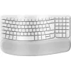 Klaviatuur Logitech Wave Keys for Mac QWERTZ Saksa Valge