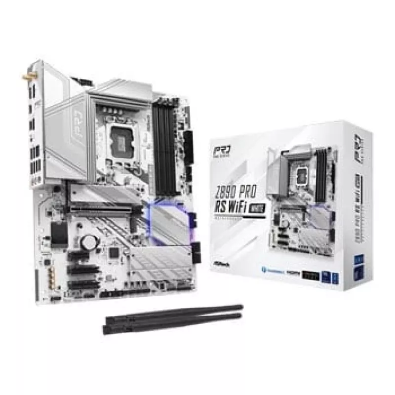 Emaplaat ASRock Z890 Pro RS WiFi White Intel Z890 LGA 1851 ATX