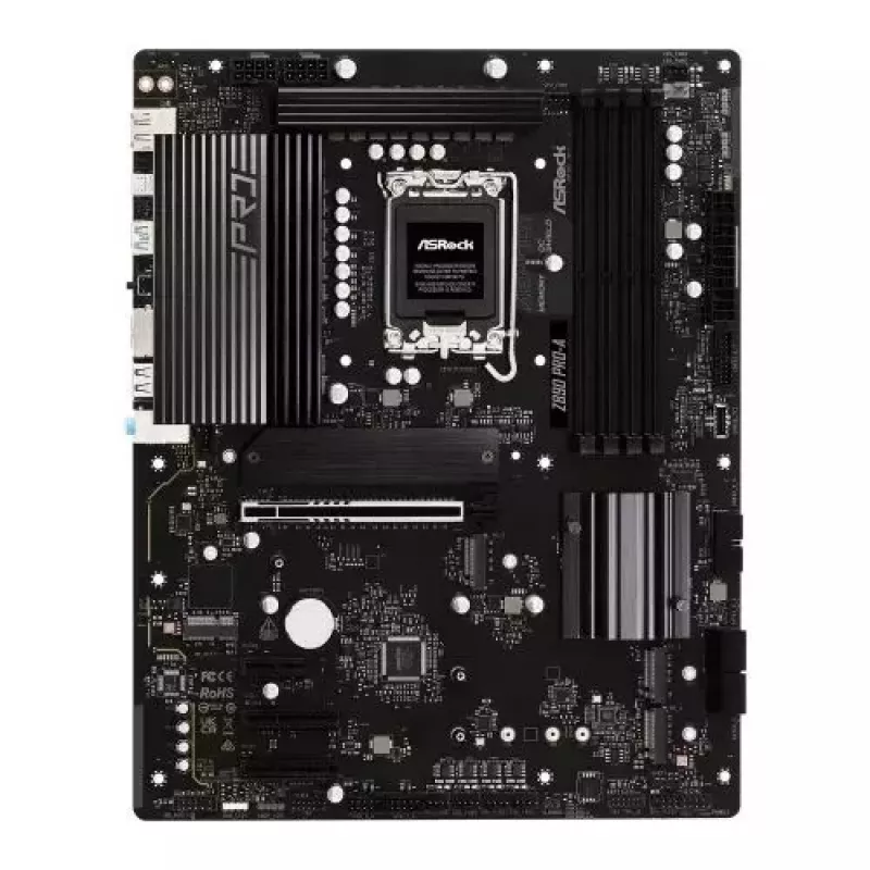 Emaplaat ASRock Z890 Pro-A ATX — Intel Z890 kiibistik, LGA 1851, DDR5, 4x DIMM, 256GB, 2.5Gb LAN, PCIe Gen5