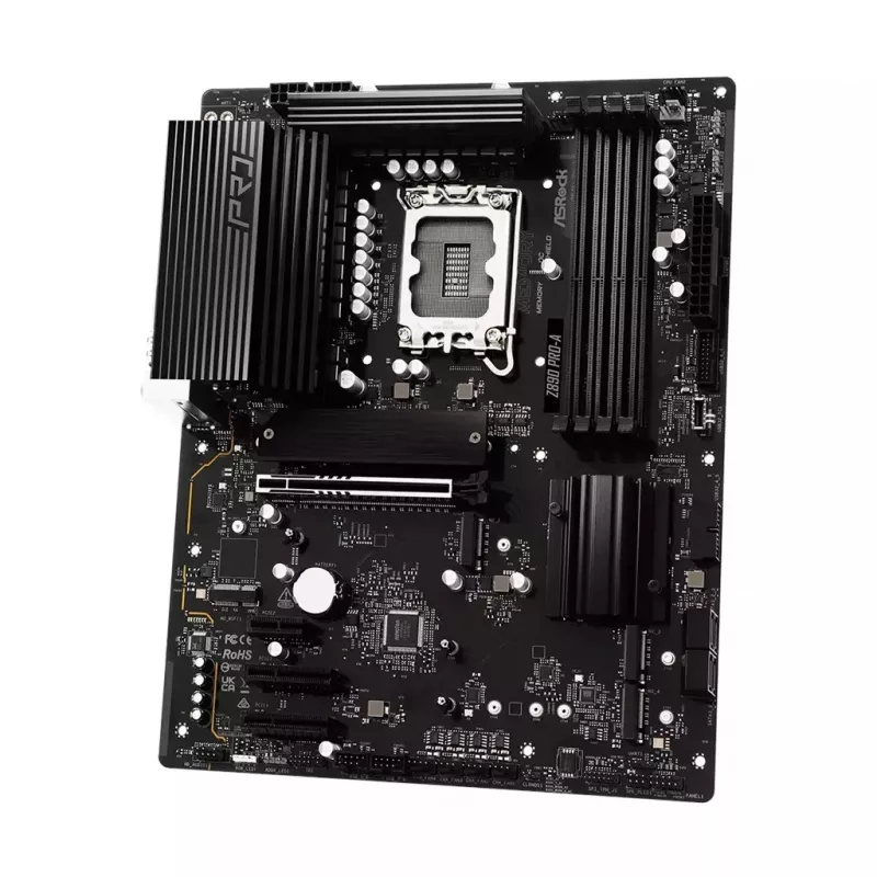 Emaplaat ASRock Z890 Pro-A ATX — Intel Z890 kiibistik, LGA 1851, DDR5, 4x DIMM, 256GB, 2.5Gb LAN, PCIe Gen5