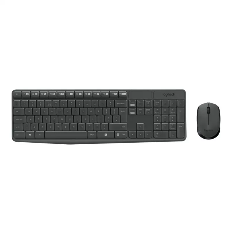 Logitech MK235 vastupidav juhtmevaba klaviatuuri ja hiire komplekt hall