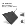 HUION H640P graafikatablett 5080 lpi 160 x 99 mm USB Must