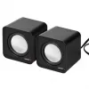 2-suunaline PC kõlar Audiocore AC870 B — 3 W RMS, juhtmega USB-toide, 3,5 mm sisend, 2.0 kanalit