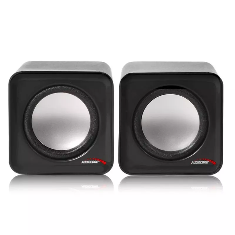 2-suunaline PC kõlar Audiocore AC870 B — 3 W RMS, juhtmega USB-toide, 3,5 mm sisend, 2.0 kanalit