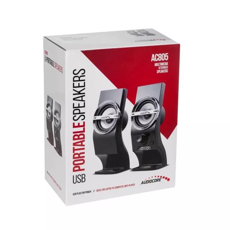 Audiocore AC805 Stereokõlarid 2.0 PC 6W Must