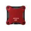 Väline SSD ADATA SD620 1 TB, kaasaskantav USB 3.2 Gen 2 (Micro-USB B), lugemiskiirus 520 MB/s, kirjutamiskiirus 460 MB/s, löögikindel, punane