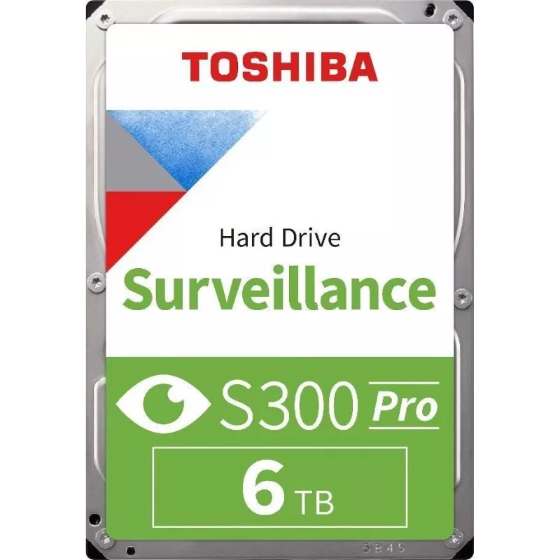 Toshiba S300 Pro Surveillance sisemine kõvaketas 6 TB 7200 RPM 512 MB 3.5 Serial ATA III