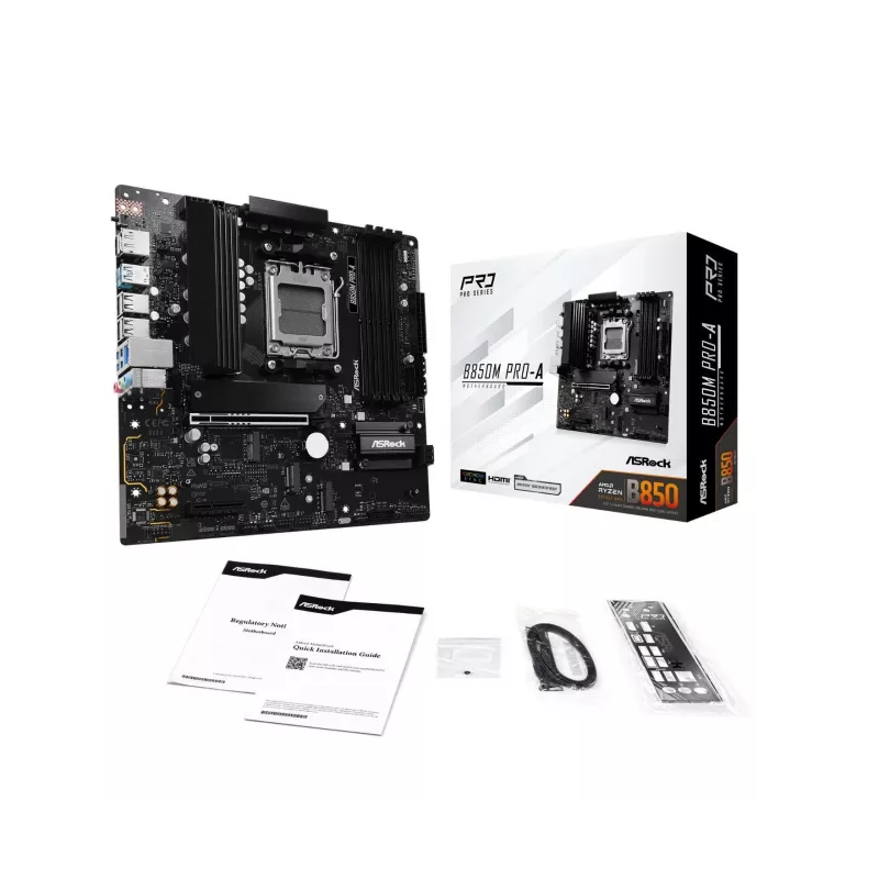 ASRock B850M Pro-A AM5 Micro-ATX emaplaat