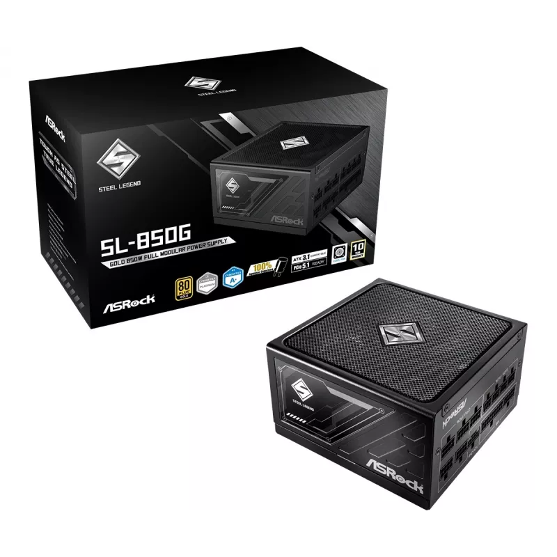 ASRock SL-850G Steel Legend toiteplokk 850 W 20+4-pin ATX ATX B