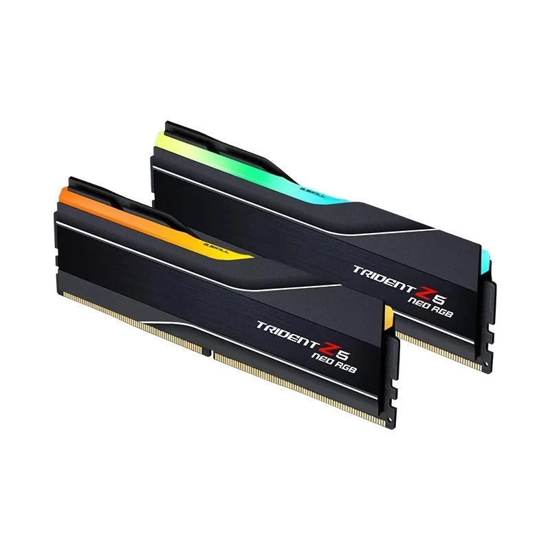 DIMM 32 GB DDR5-6400 (2x 16 GB) Dual-Kit, Arbeitsspeicher schwarz, F5-6400J3039G16GX2-TZ5NR, Trident Z5 Neo RGB, AMD EXPO